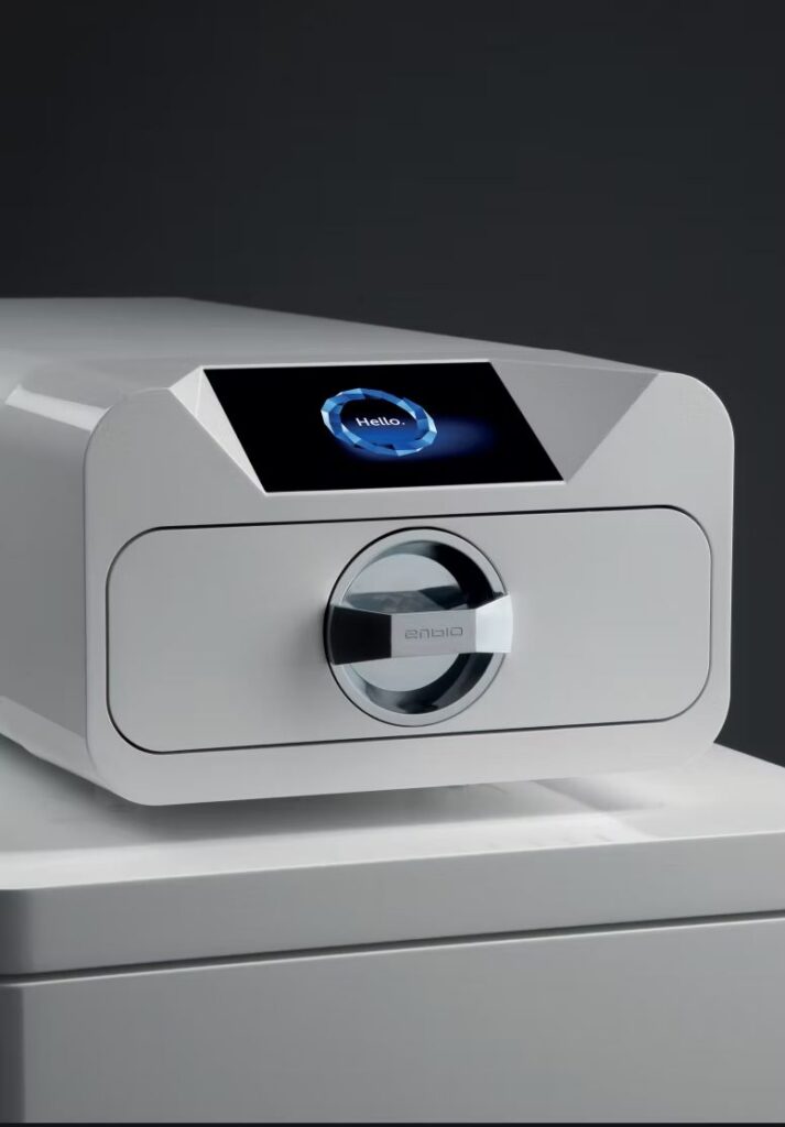 High-vacuum sterilization equipment used during in-home visits